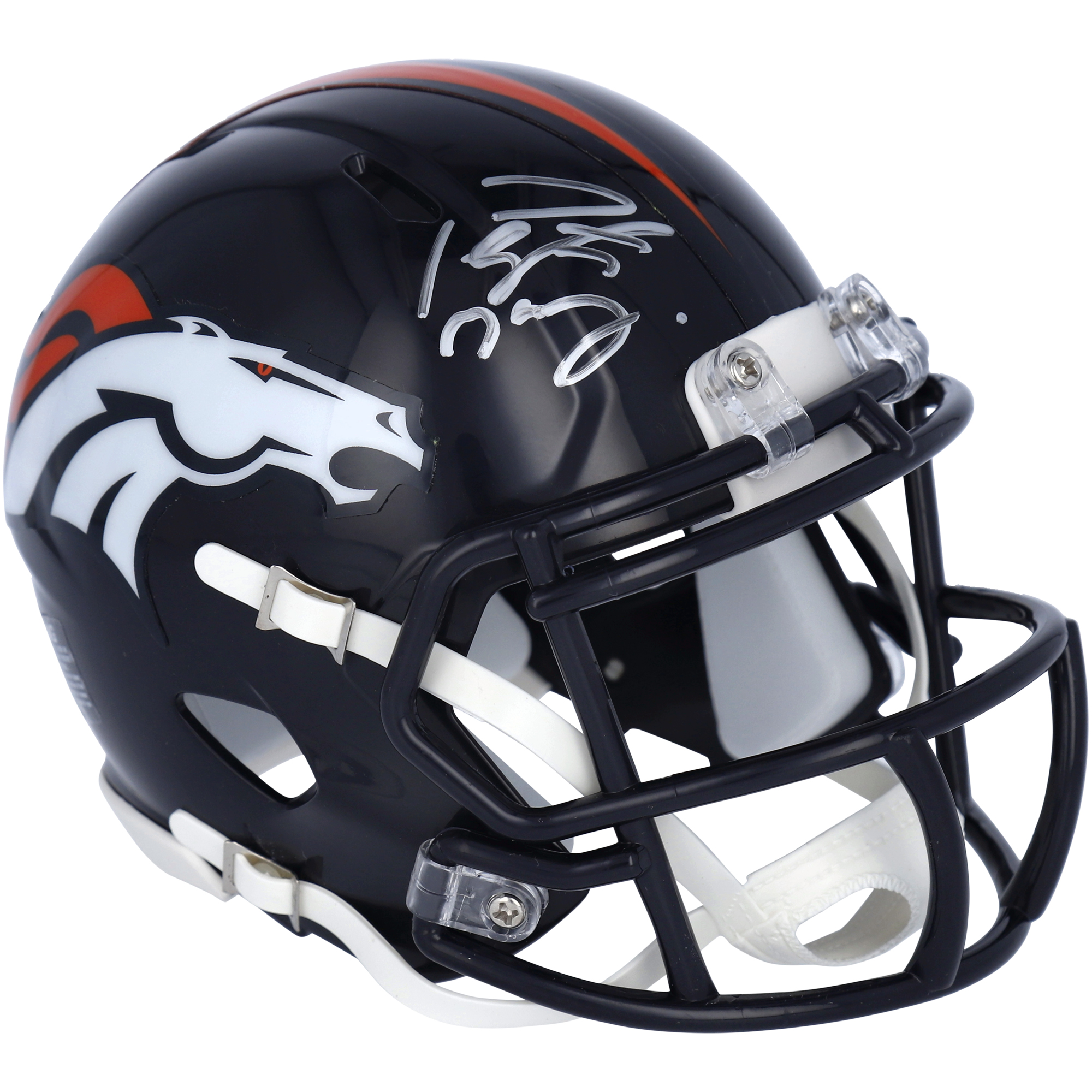 Peyton Manning Denver Broncos signierter Riddell Speed ​​Mini-Helm