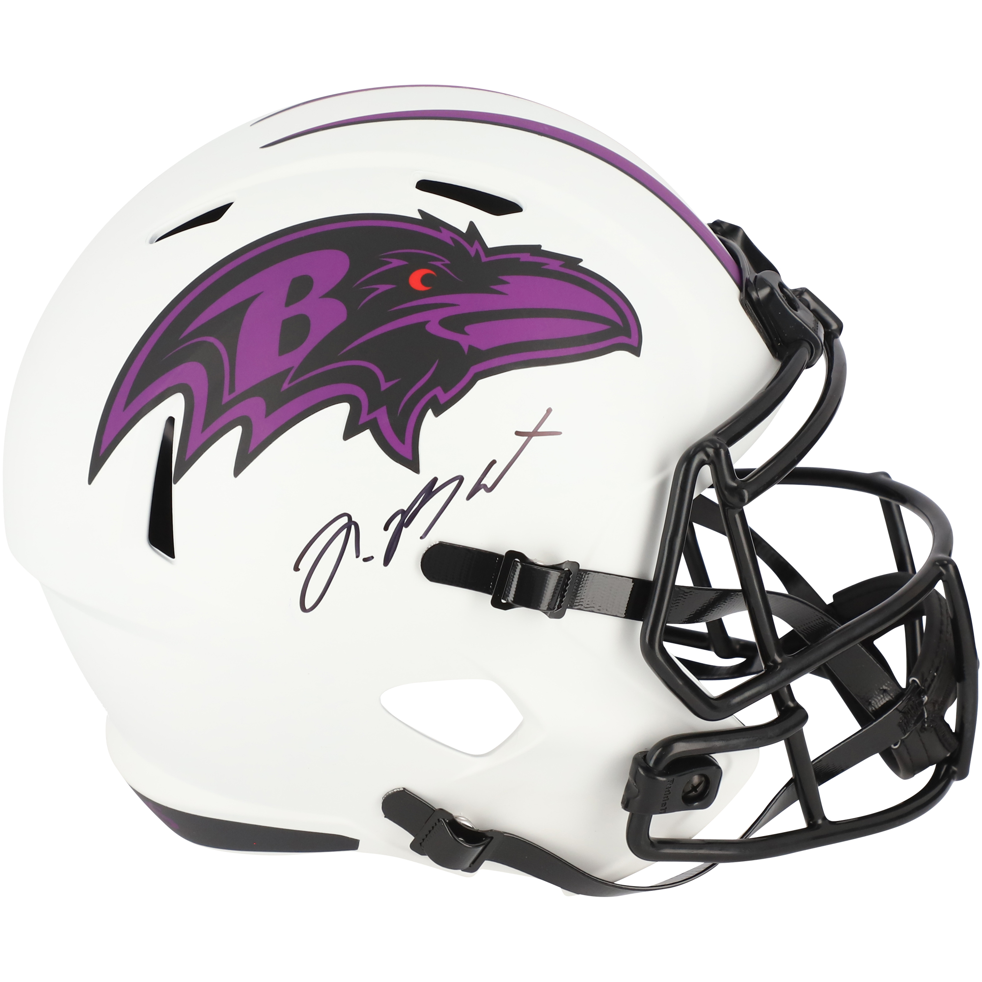 Rashod Bateman Baltimore Ravens signierter Riddell Lunar Eclipse Alternate Speed ​​Replica Helm