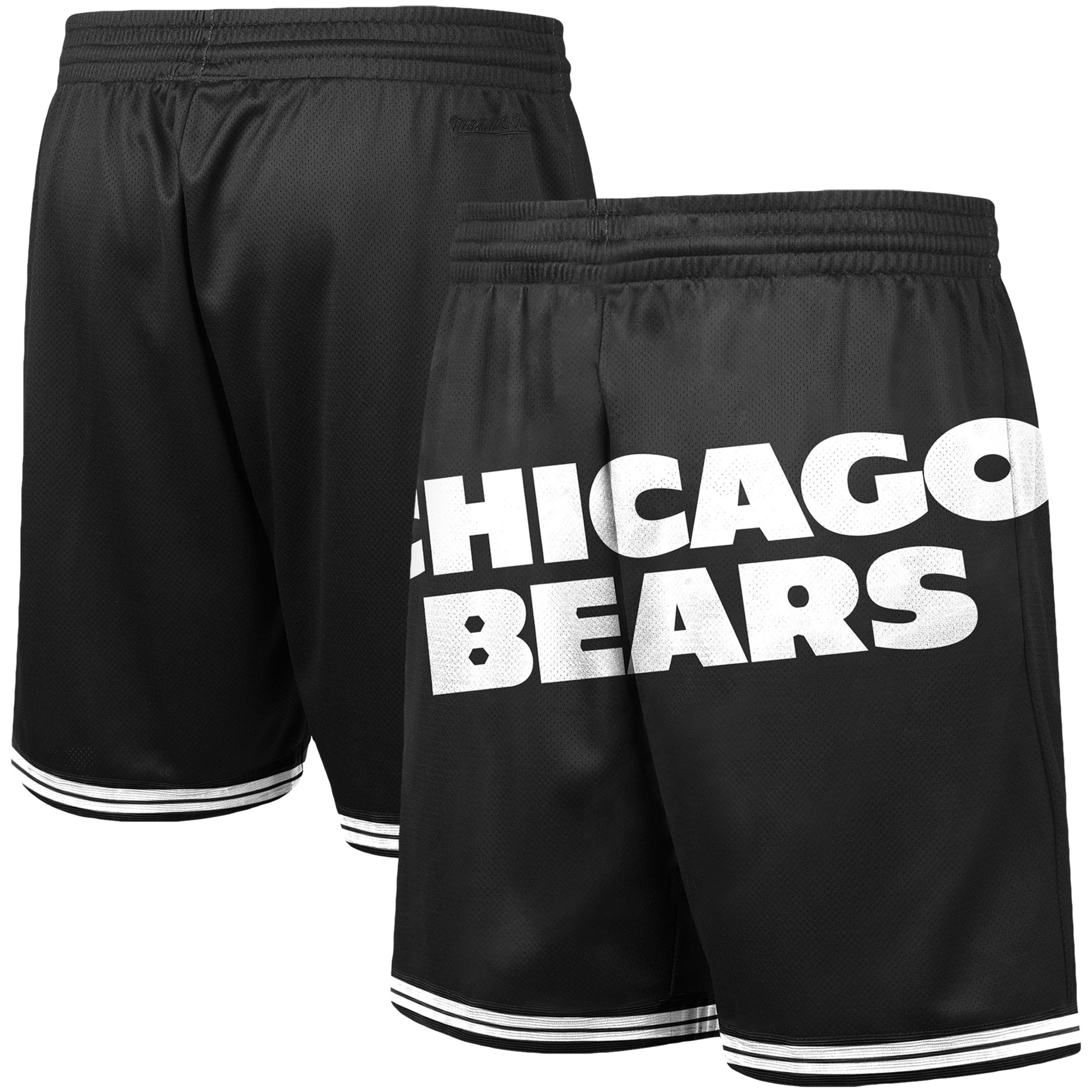 Mitchell & Ness Chicago Bears Big Face 3.0 Fashion-Shorts für Herren in Schwarz