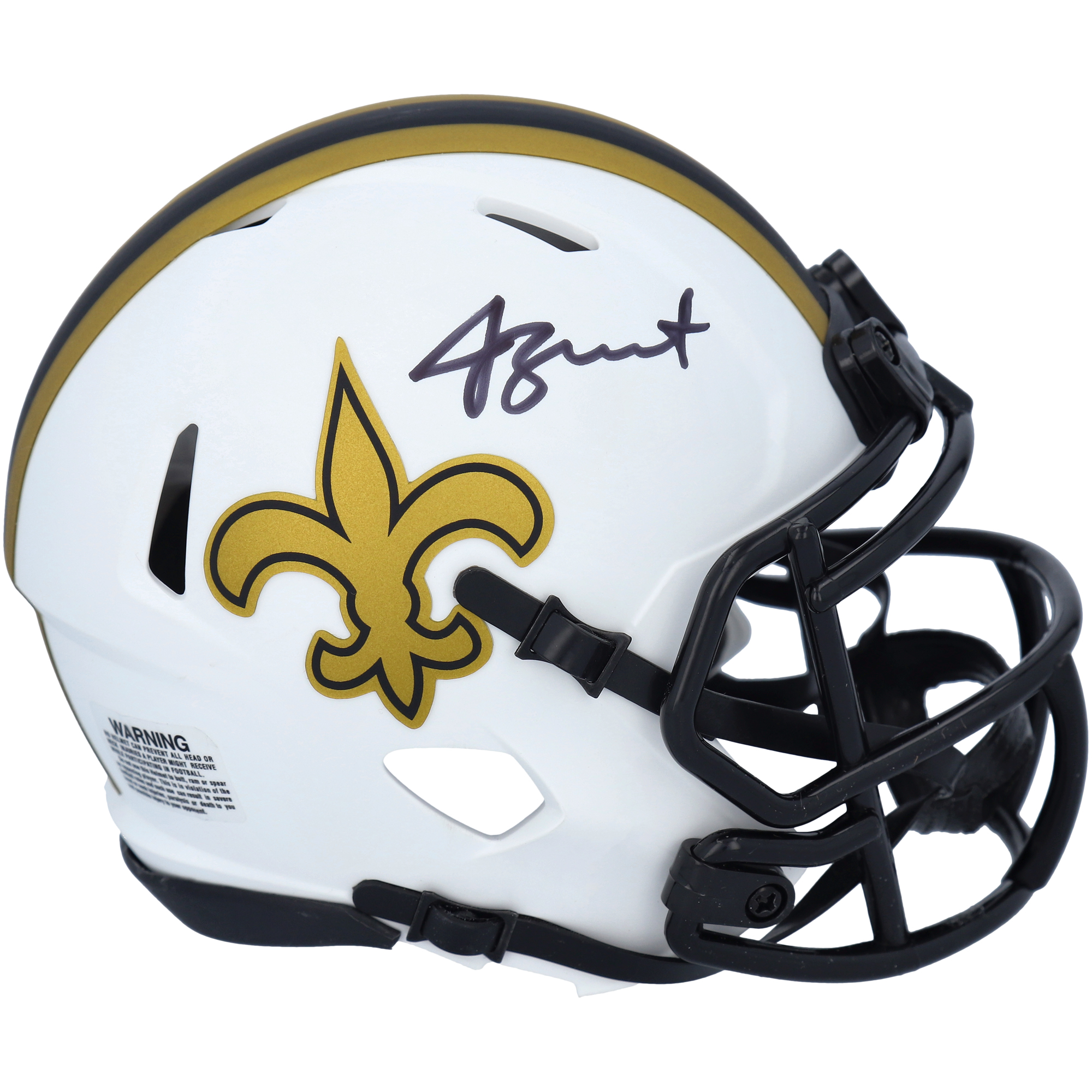 Jameis Winston New Orleans Saints signierter Riddell Lunar Eclipse Alternate Speed ​​Mini-Helm