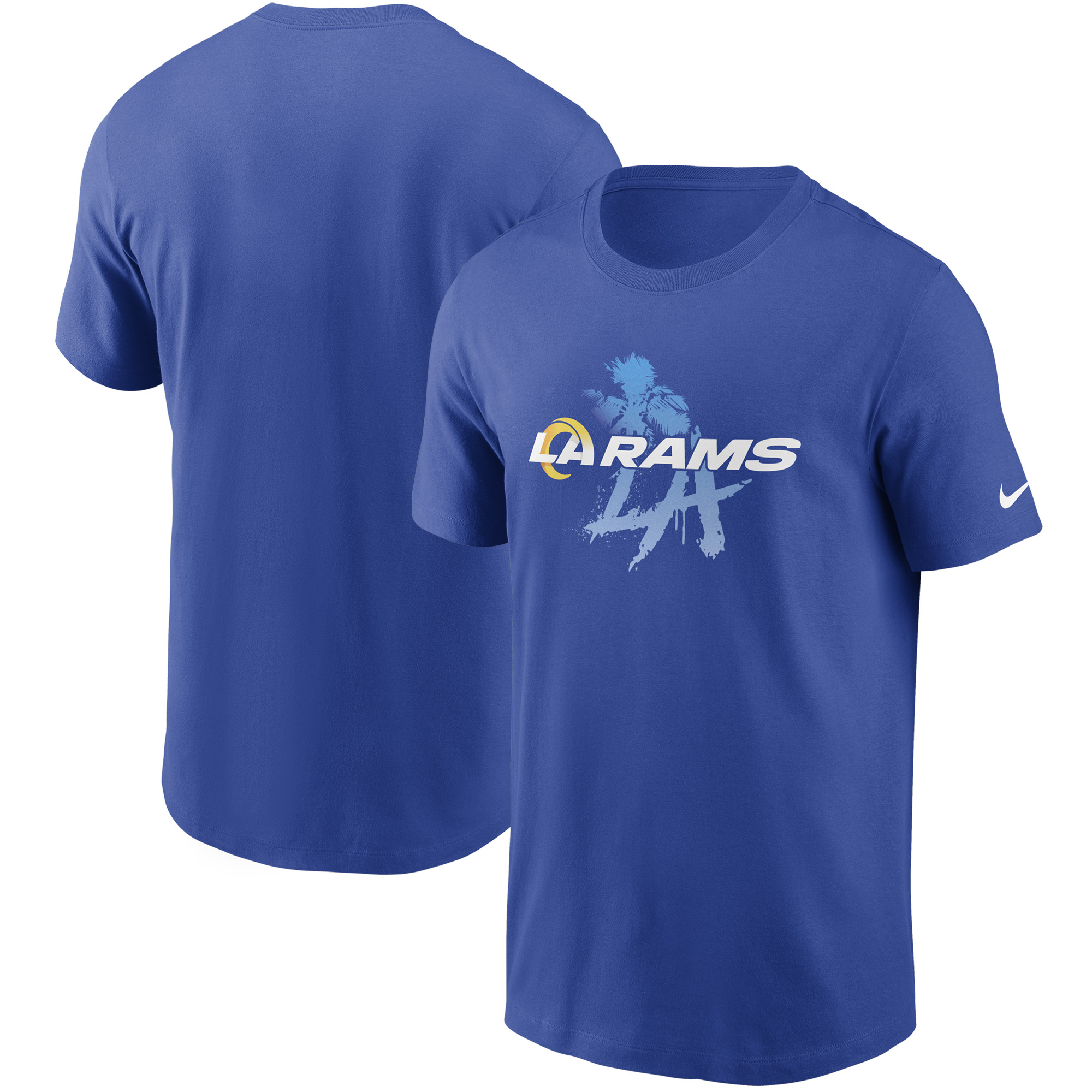 Nike Royal Los Angeles Rams Hometown Collection Just Play-T-Shirt für Herren