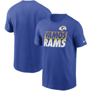 Nike Royal Vamos-T-Shirt aus der Hometown-Kollektion der Los Angeles Rams für Herren