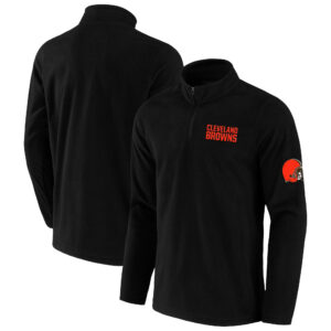 Cleveland Browns NFL x Darius Rucker Collection by Fanatics Polar Fleece Jacke mit 1/4 Reißverschluss – Schwarz