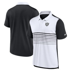 Nike Las Vegas Raiders Fashion Performance-Poloshirt für Herren in Schwarz/Weiß