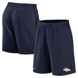Nike – Denver Broncos – Stretch-Webshorts in Marineblau für Herren