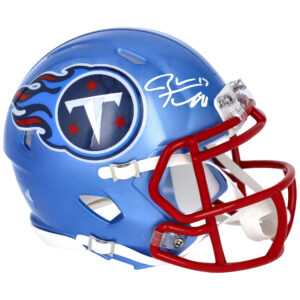 Ryan Tannehill, Tennessee Titans, signierter Riddell Flash Speed ​​Mini-Helm