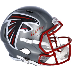 Kyle Pitts Atlanta Falcons signierter Riddell Flash Alternate Speed ​​Replica Helm
