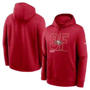 Nike Scarlet San Francisco 49ers City Code Club Fleece-Hoodie für Herren