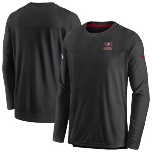 Nike San Francisco 49ers Sideline Lockup Performance-Pullover-Sweatshirt für Herren in Schwarz