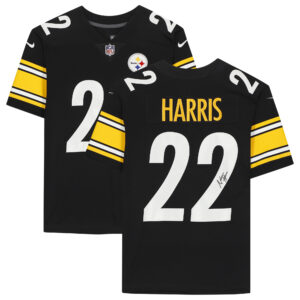 Schwarzes, von Najee Harris signiertes Nike Limited-Trikot der Pittsburgh Steelers