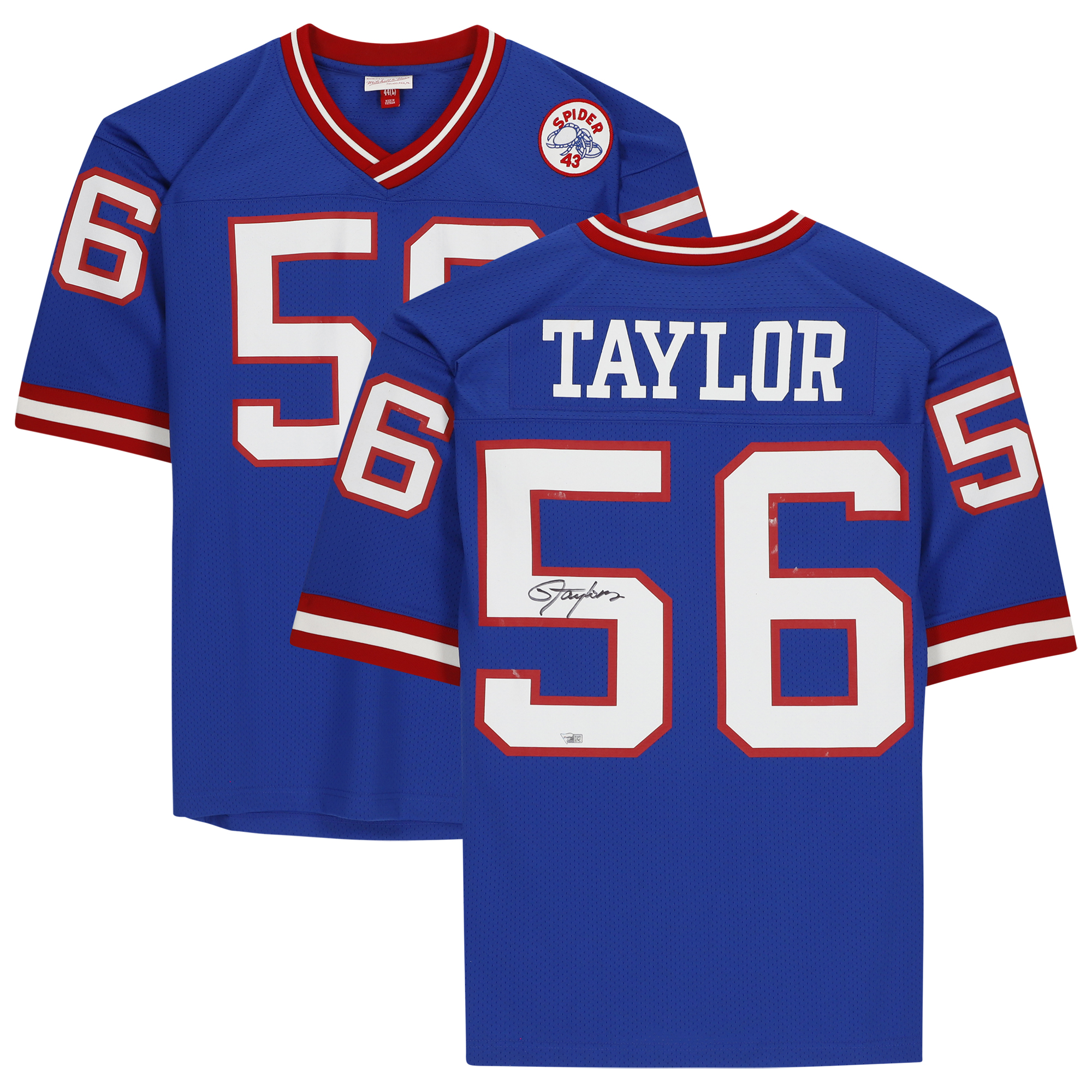 Lawrence Taylor New York Giants signiertes Mitchell & Ness Royal 1986 Authentic Trikot