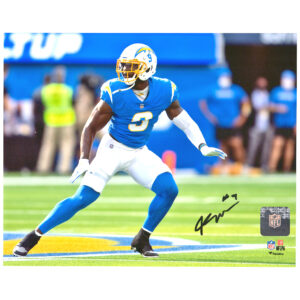 Kenneth Murray Jr. Los Angeles Chargers Autogrammfoto, 20,3 x 25,4 cm, horizontal, pulverblau