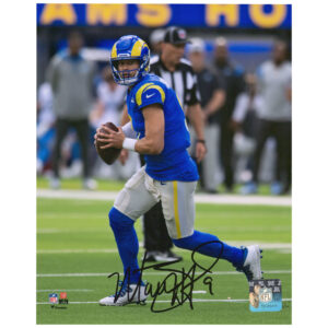 Matthew Stafford Los Angeles Rams signiertes 8″ x 10″ Rollout-Foto