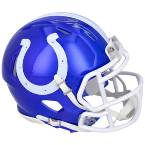 Jonathan Taylor Indianapolis Colts signierter Riddell Flash Alternate Speed ​​Mini-Helm