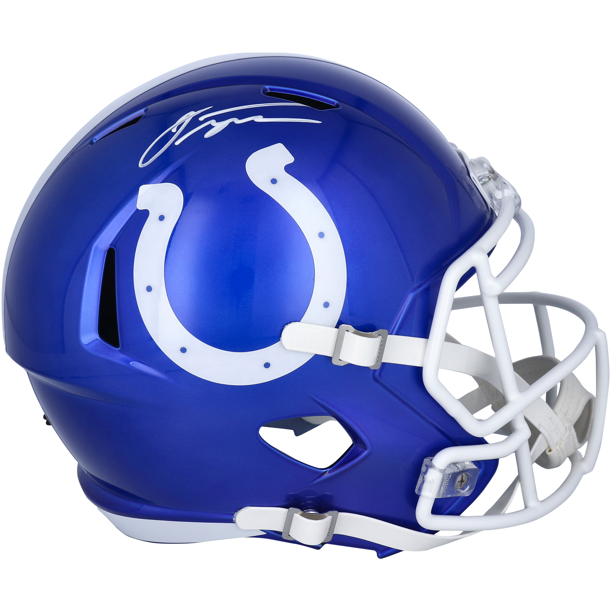 Jonathan Taylor Indianapolis Colts signierter Riddell Flash Alternate Speed ​​Replica-Helm