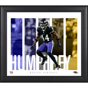 Marlon Humphrey Baltimore Ravens Gerahmte 15“ x 17“ Spielerpanel-Collage