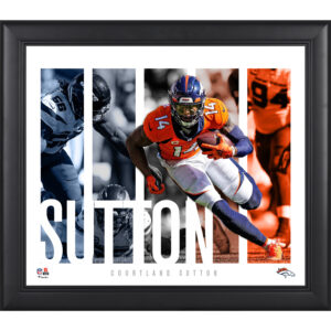 Courtland Sutton Denver Broncos Gerahmte 15“ x 17“ Spielerpanel-Collage