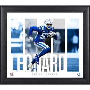 Shaquille Leonard Indianapolis Colts Gerahmte 15“ x 17“ Spielerpanel-Collage