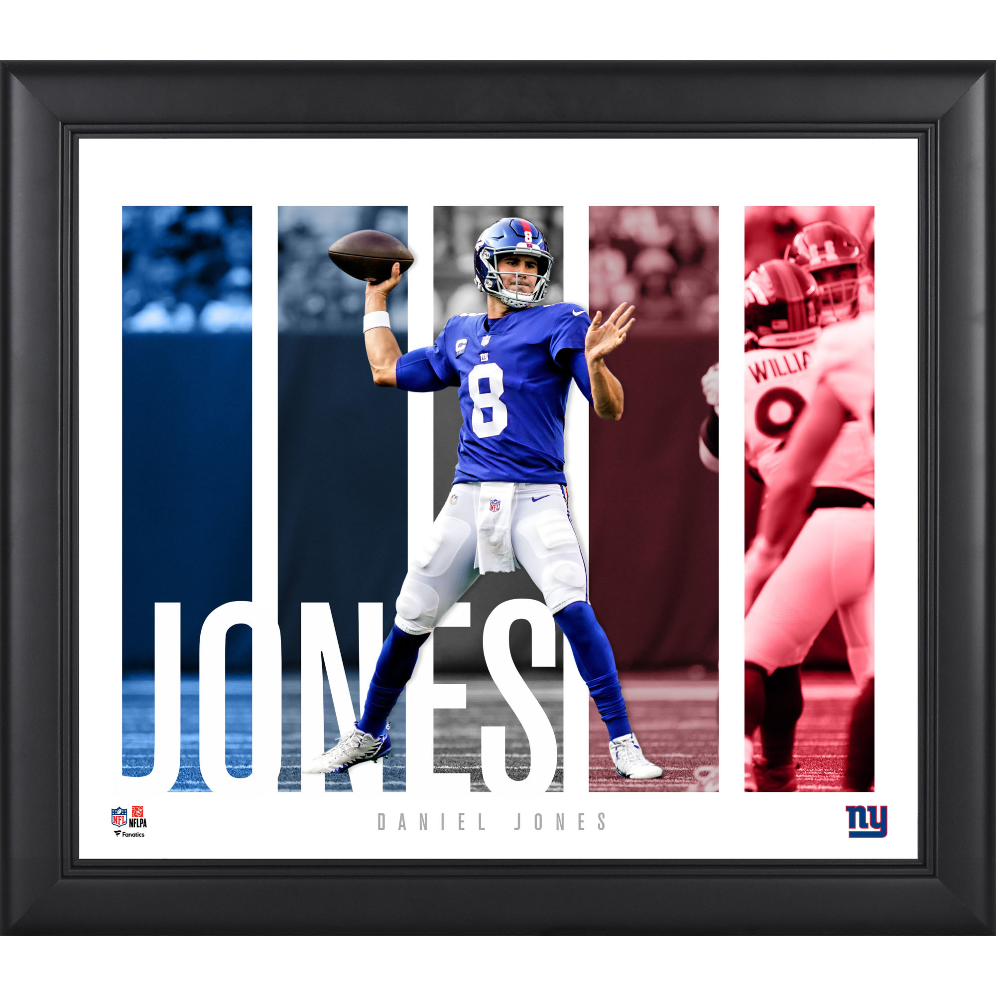 Daniel Jones New York Giants Gerahmte 15“ x 17“ Spielerpanel-Collage