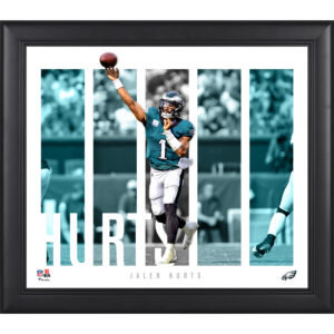 Jalen Hurts Philadelphia Eagles Gerahmte 15“ x 17“ Spielerpanel-Collage