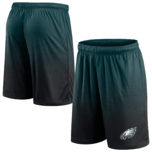 Philadelphia Eagles Ombre Fanatics Shorts für Herren in Mitternachtsgrün/Schwarz