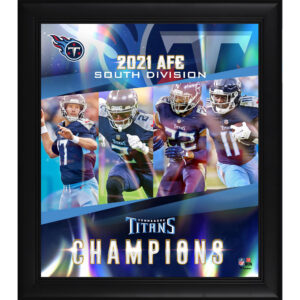 Tennessee Titans – gerahmte Collage der Champions der AFC South Division 2021, 15 x 17 Zoll