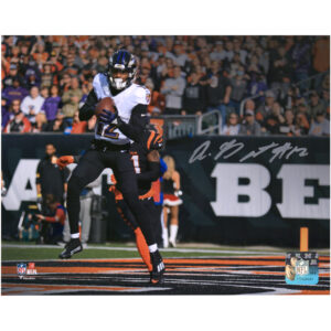 Rashod Bateman, Baltimore Ravens, signiertes 8 x 10 Zoll großes Touchdown-Foto gegen die Bengals