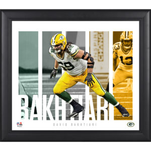 David Bakhtiari Green Bay Packers Gerahmte 15″ x 17″ Spielerpanel-Collage