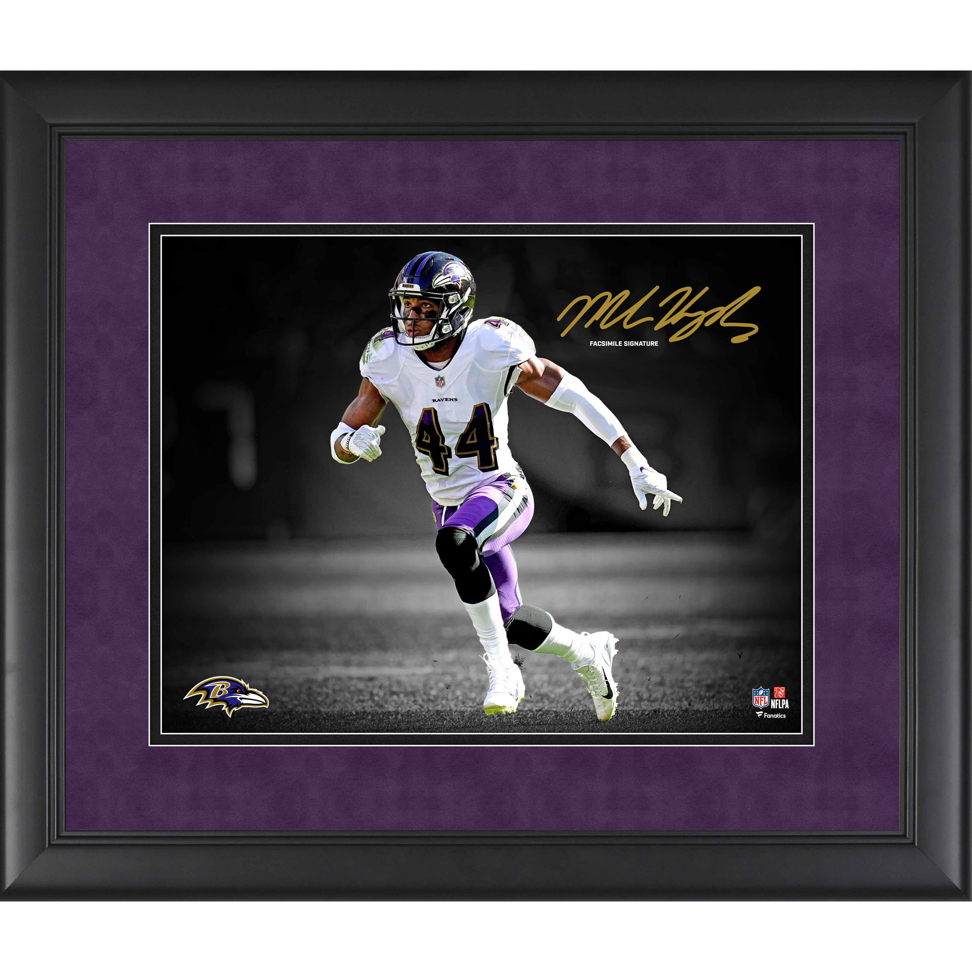 Marlon Humphrey Baltimore Ravens Faksimile Signatur gerahmt 11″ x 14″ Spotlight Foto