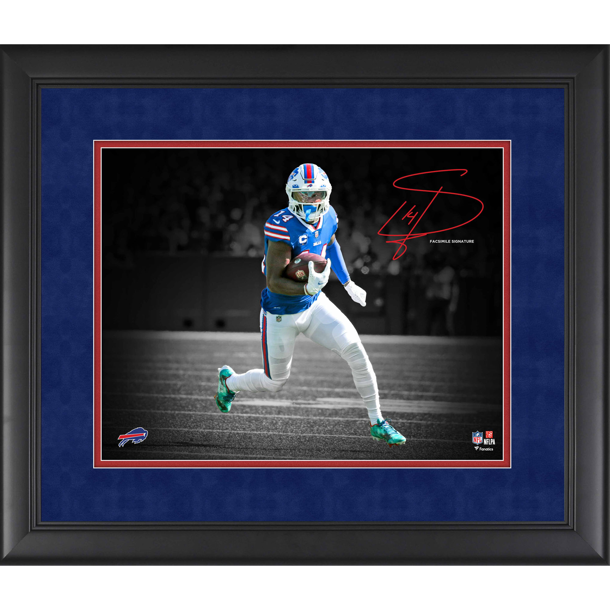 Stefon Diggs Buffalo Bills Faksimile Signatur gerahmt 11″ x 14″ Spotlight Foto