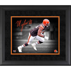 Myles Garrett Cleveland Browns Faksimile-Signatur gerahmtes Spotlight-Foto , 11 x 14 Zoll