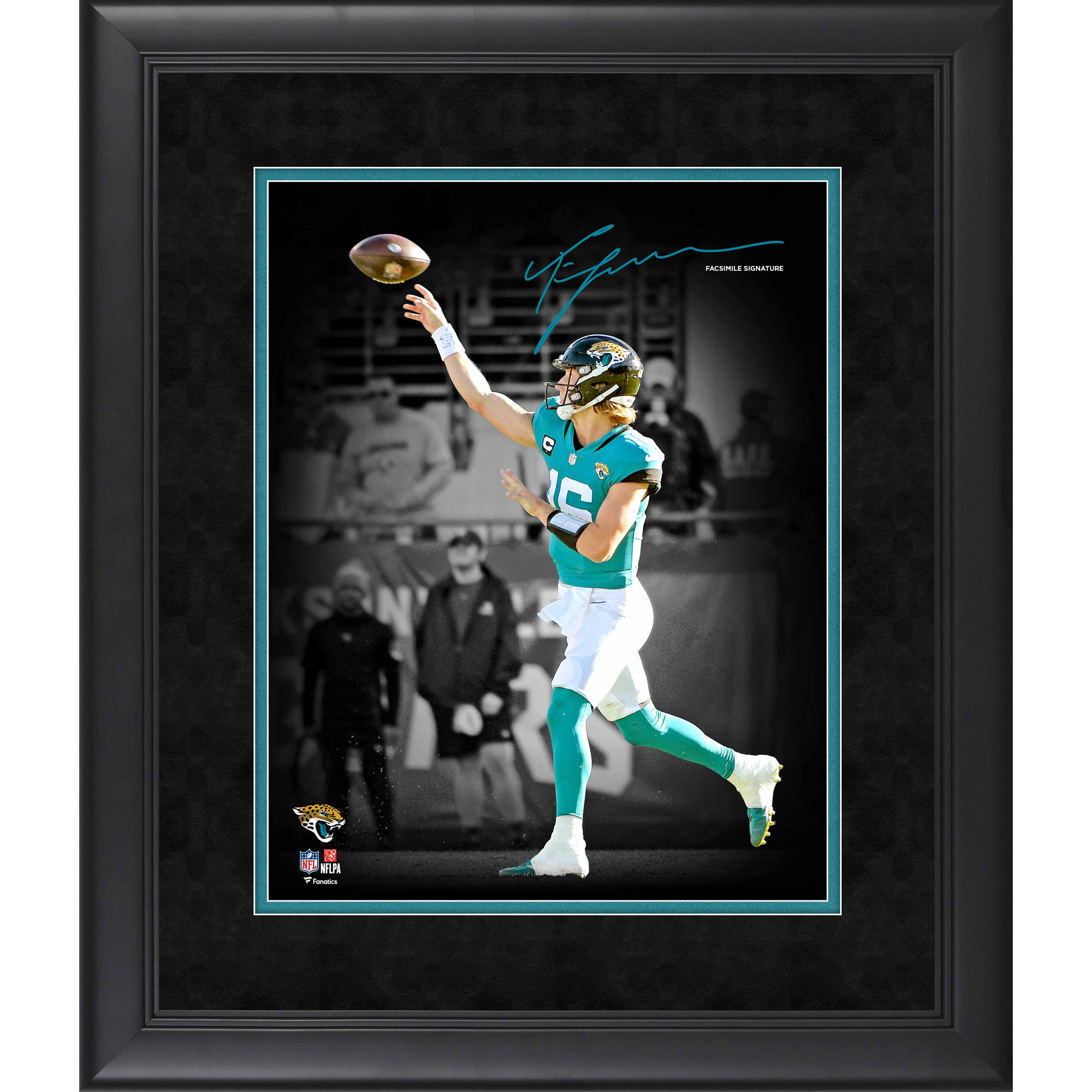 Trevor Lawrence Jacksonville Jaguars Faksimile Signatur gerahmt 11″ x 14″ Spotlight Foto