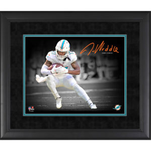 Jaylen Waddle Miami Dolphins Faksimile Signatur gerahmt 11″ x 14″ Spotlight Foto