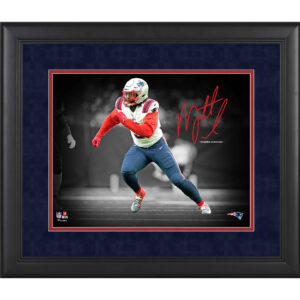 Matthew Judon New England Patriots Faksimile Signatur gerahmt 11″ x 14″ Spotlight Foto