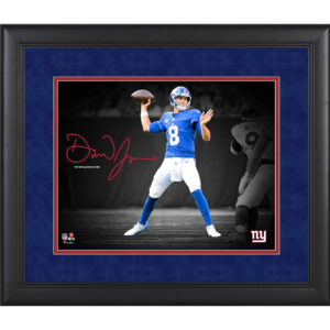 Daniel Jones New York Giants Faksimile Signatur gerahmt 11″ x 14″ Spotlight Foto