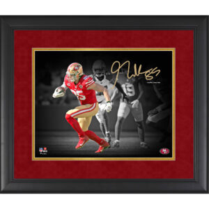 George Kittle San Francisco 49ers Faksimile Signatur gerahmt 11″ x 14″ Spotlight Foto