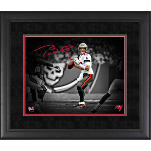 Tom Brady Tampa Bay Buccaneers Faksimile-Signatur gerahmtes Spotlight-Foto, 11 x 14 Zoll