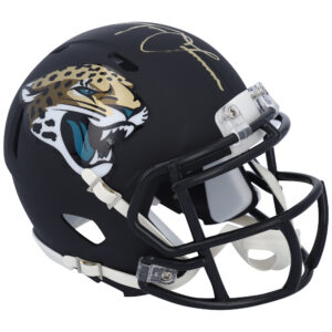 Trevor Lawrence Jacksonville Jaguars signierter Riddell Speed ​​Mini-Helm, schwarz matt