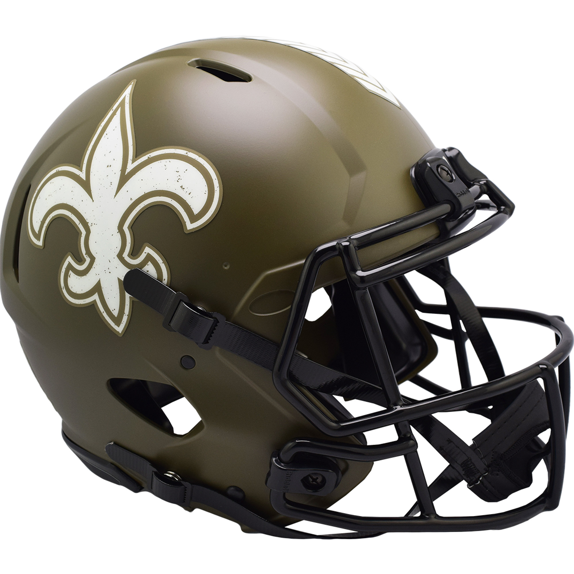 Riddell New Orleans Saints 2022 Salute To Service Speed ​​Authentic Helm