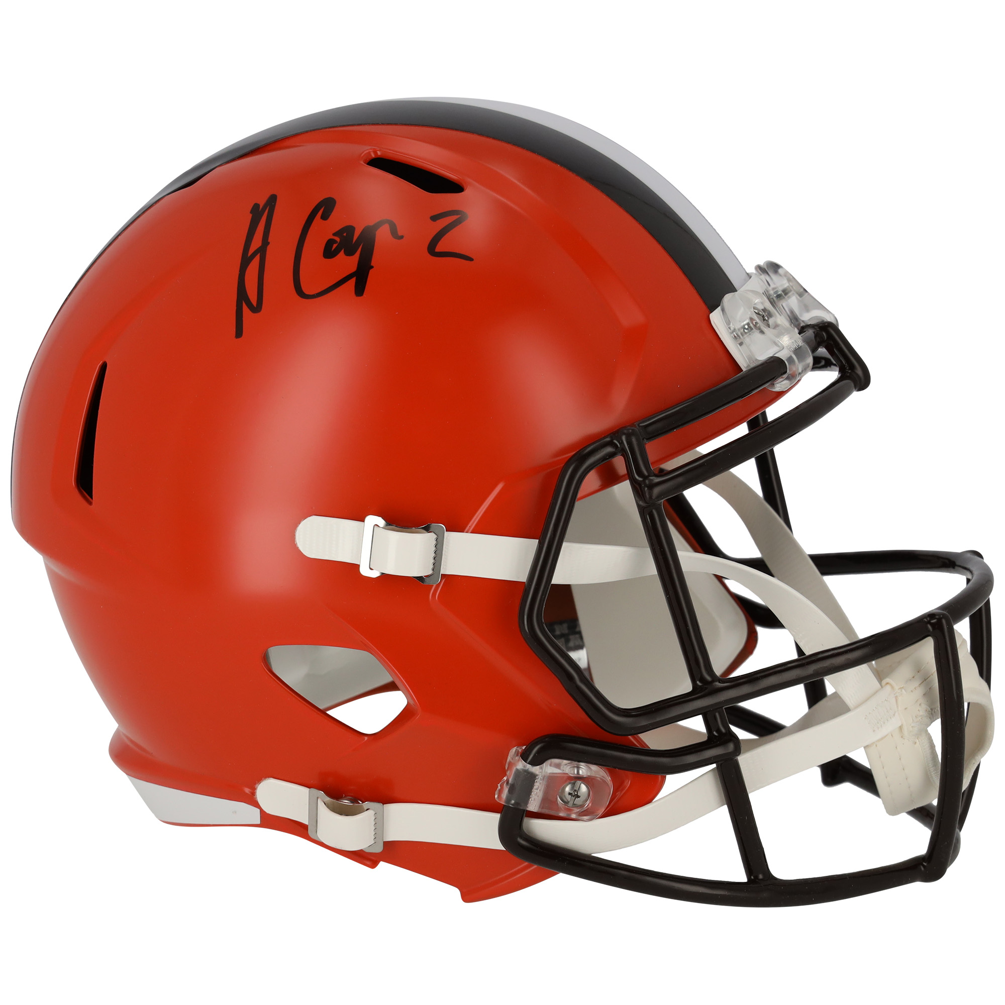 Amari Cooper Cleveland Browns signierter Riddell 2020 Present Speed ​​Replica-Helm