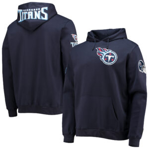 Pro Standard Navy Tennessee Titans Logo-Pullover-Hoodie für Herren