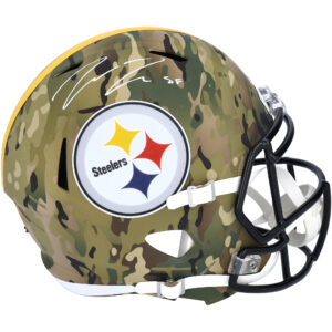 Pat Freiermuth Pittsburgh Steelers signierter Riddell Camo Speed ​​Replica-Helm
