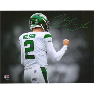 Zach Wilson New York Jets signiertes 11″ x 14″ Fist Pump Spotlight Foto