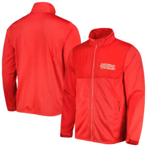 Dunbrooke Scarlet San Francisco 49ers Explorer Tech-Jacke mit durchgehendem Reißverschluss für Herren