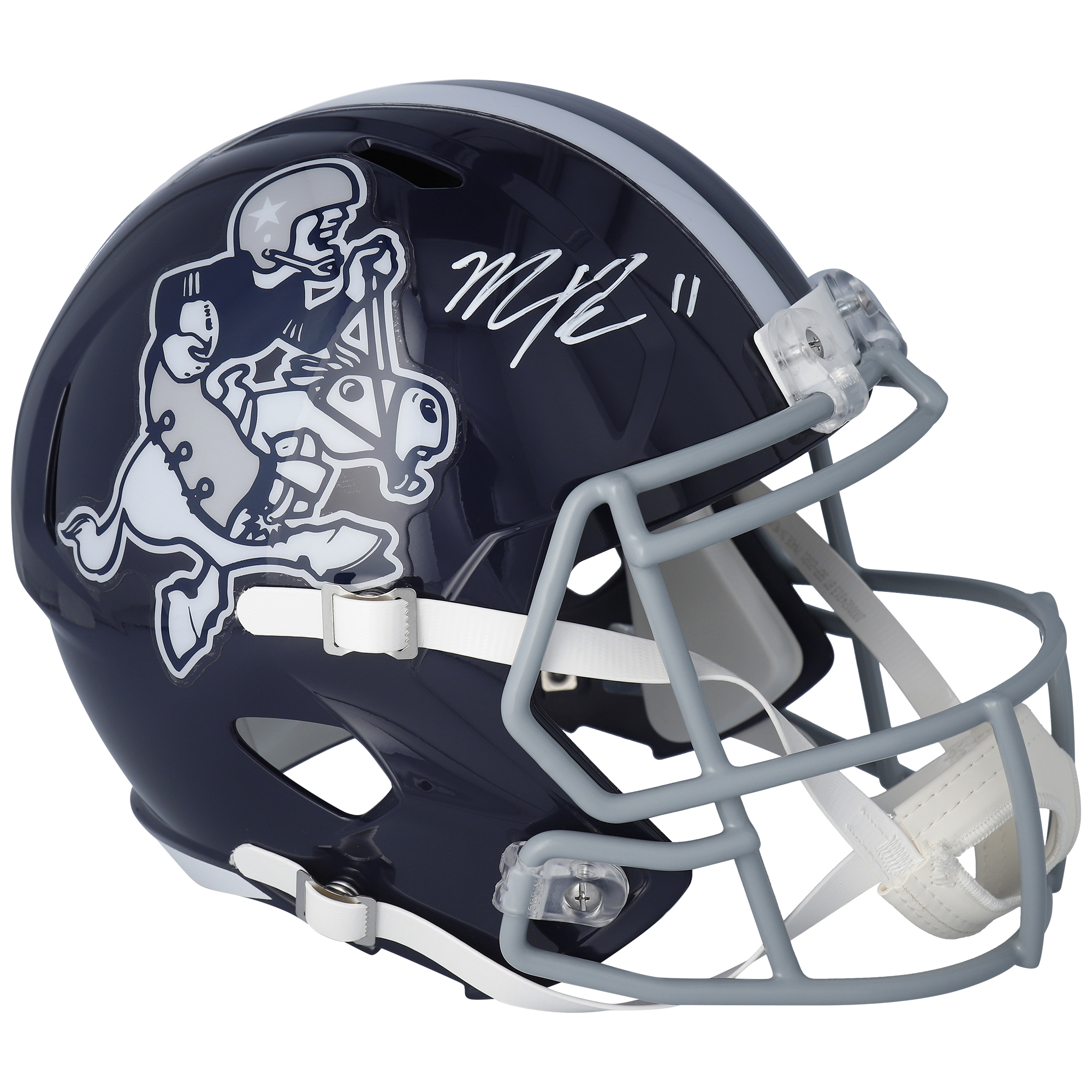 Micah Parsons Dallas Cowboys signierter Riddell Cowboy Joe Speed ​​Replica-Helm