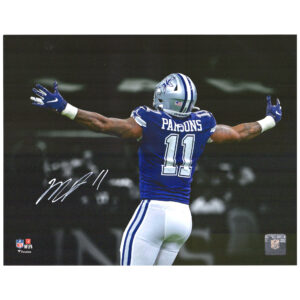 Signiertes Spotlight-Foto von Micah Parsons, Dallas Cowboys, 11 x 35,6 cm