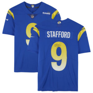 Matthew Stafford Royal Los Angeles Rams signiertes Nike Limited-Trikot