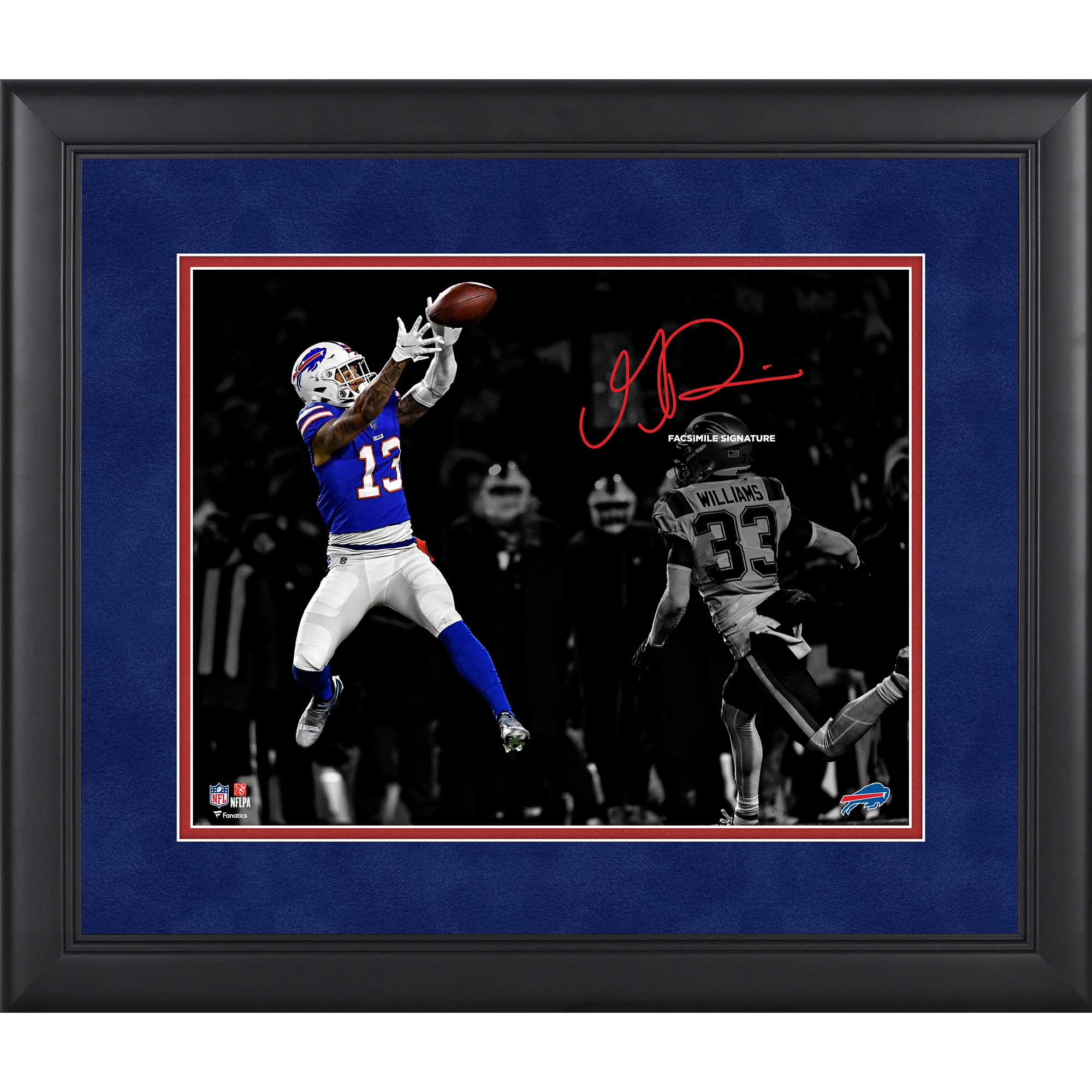 Gabriel Davis Buffalo Bills Faksimile Signatur gerahmt 11 x 14 Zoll Spotlight-Foto