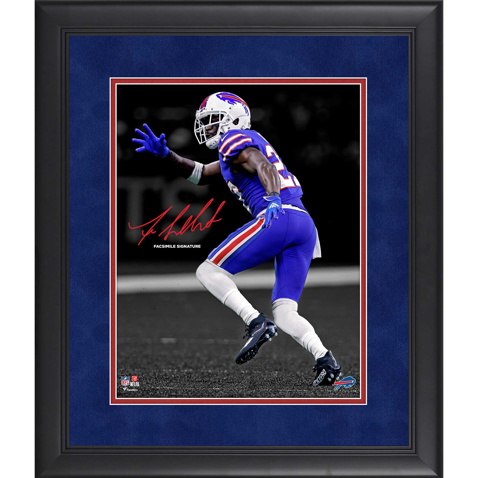 Tre’Davious White Buffalo Bills Faksimile Signatur gerahmt 11 x 14 Zoll Spotlight-Foto