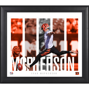 Evan McPherson Cincinnati Bengals Gerahmte 15″ x 17″ Spielerpanel-Collage